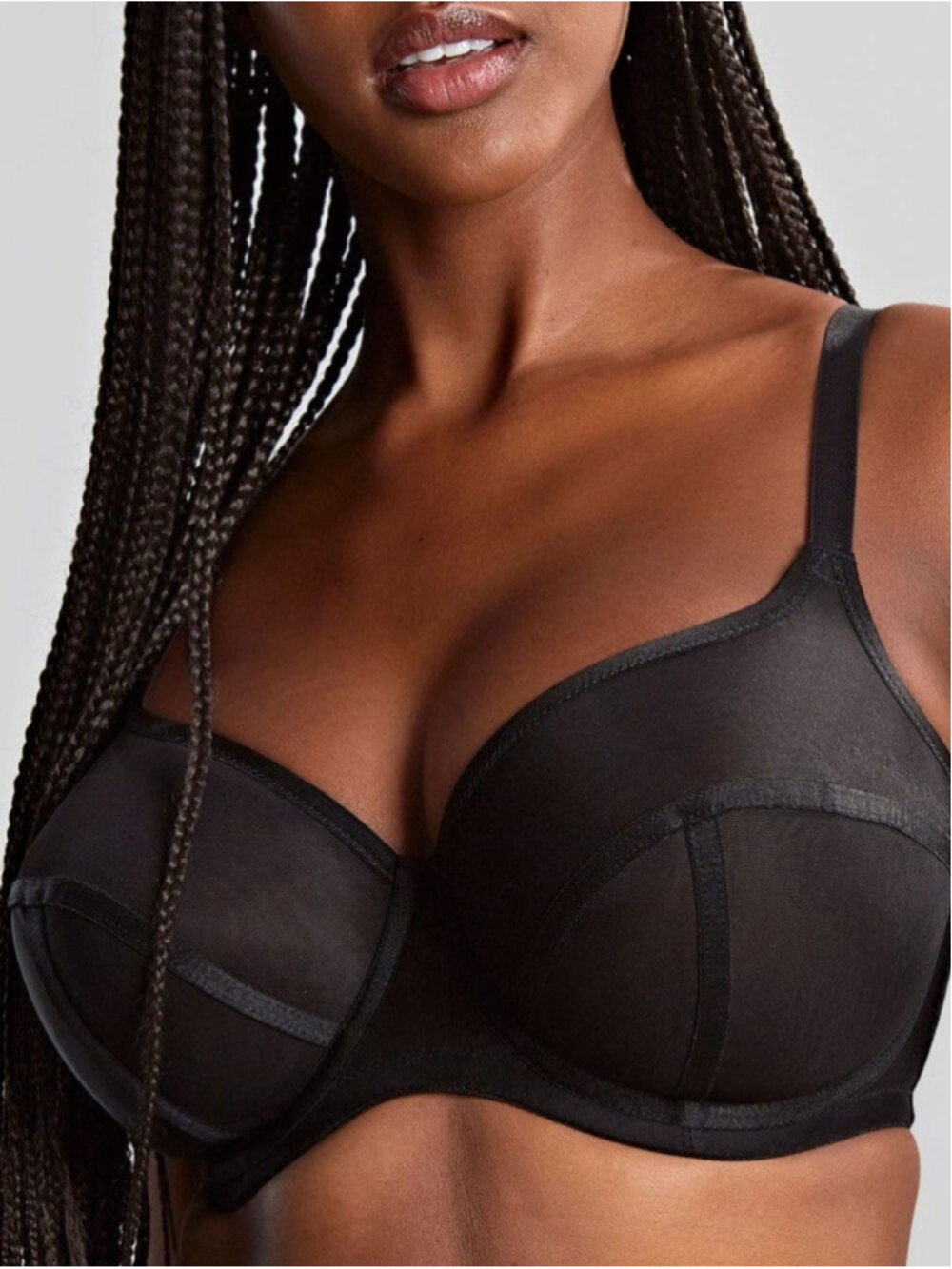 🆕 Panache Tango Essence Balcony Bra Black Size US 32G UK 32F Supportive